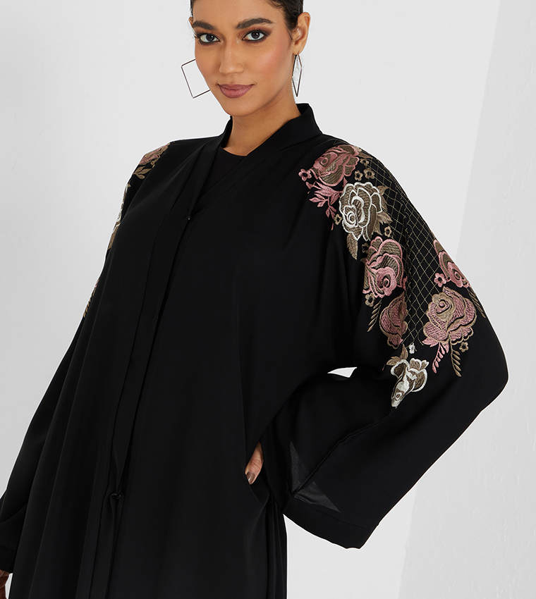 Embellished Long Sleeve Abaya