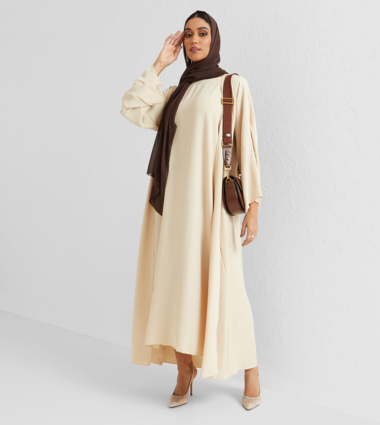 Solid Long Sleeve Abaya