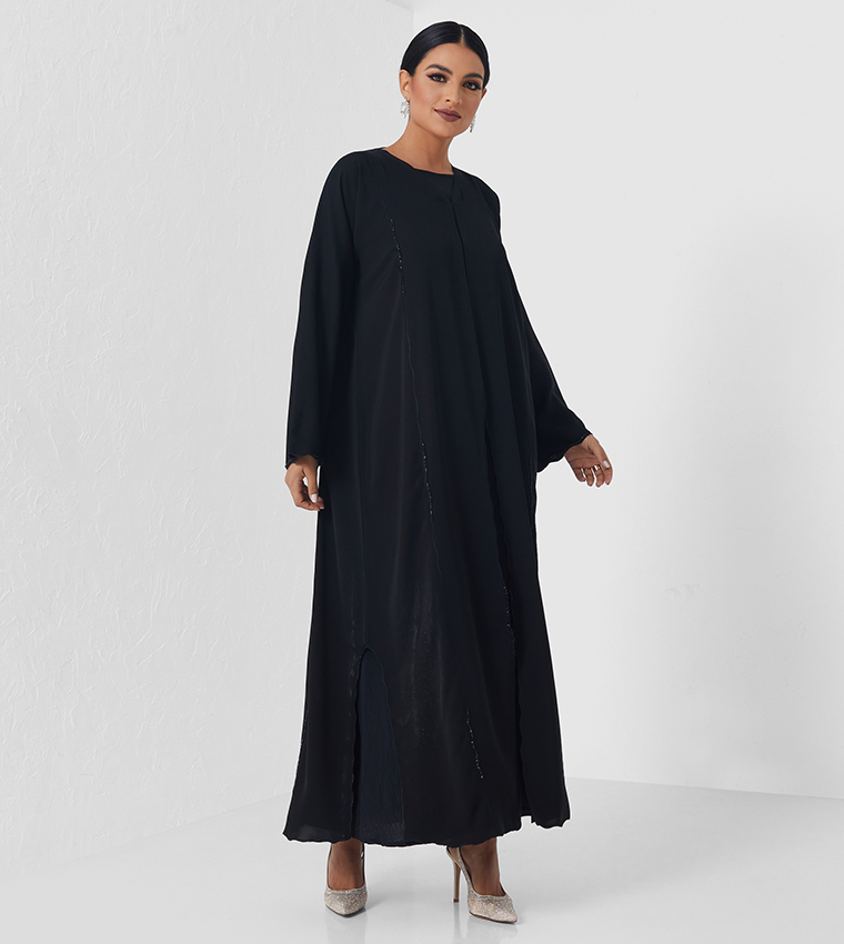 Solid Long Sleeve Abaya