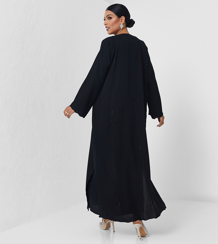 Solid Long Sleeve Abaya