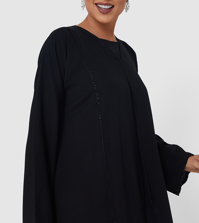 Solid Long Sleeve Abaya