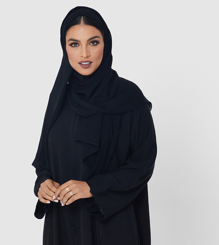 Solid Long Sleeve Abaya