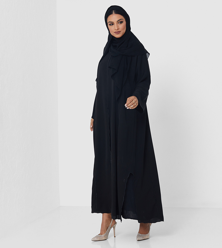 Solid Long Sleeve Abaya