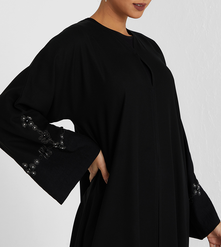 Long Sleeves Abaya-Black