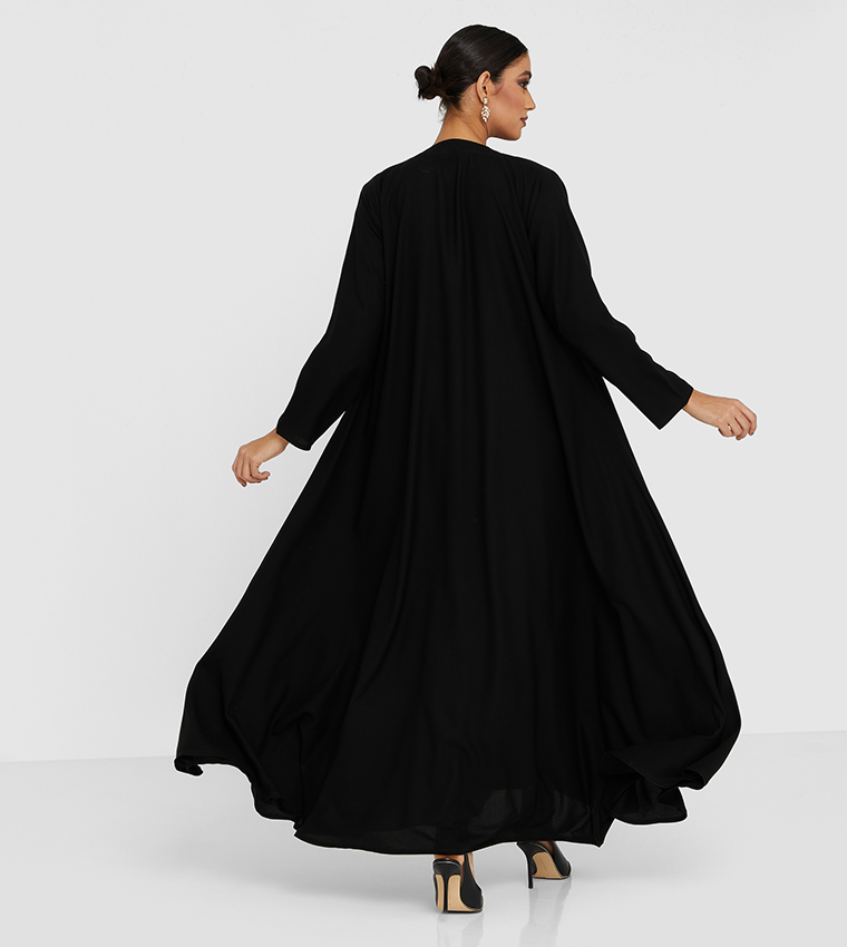 Solid Long Sleeves Abaya
