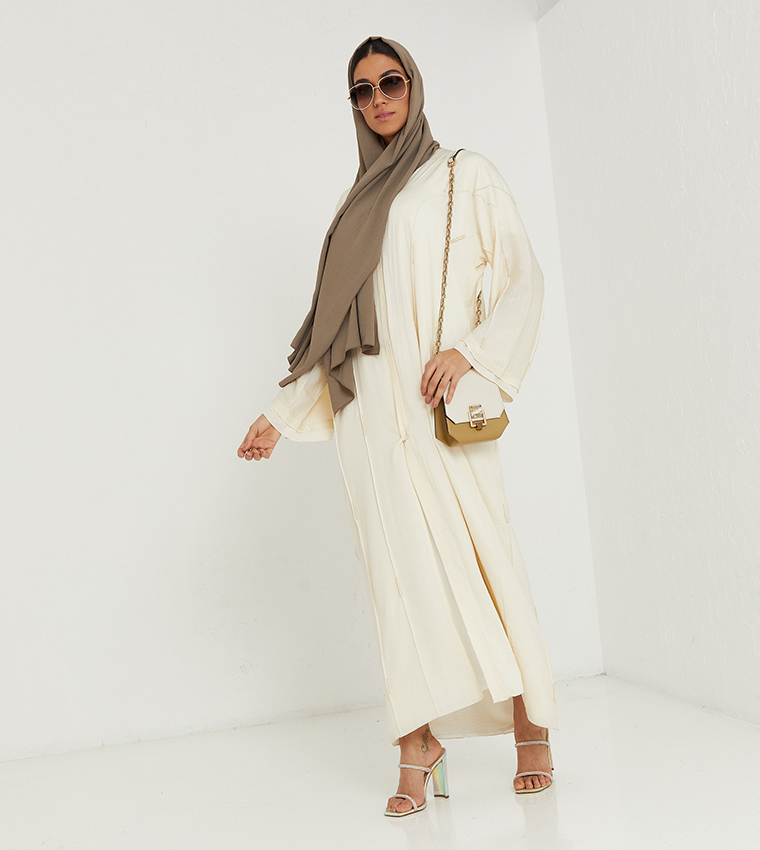 Stone Detailed And Laise Design Abaya