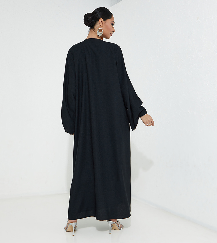 Casual Flare Sleeve Abaya 