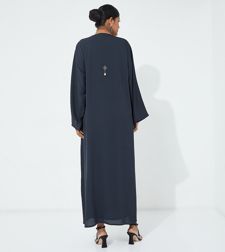 Hand Work Long Sleeves Casual Abaya
