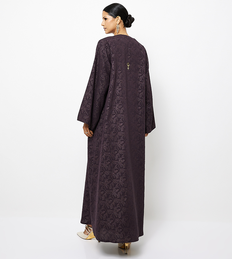 Printed Long Sleeves Abaya