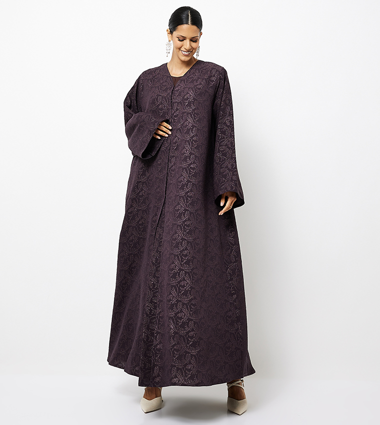 Printed Long Sleeves Abaya