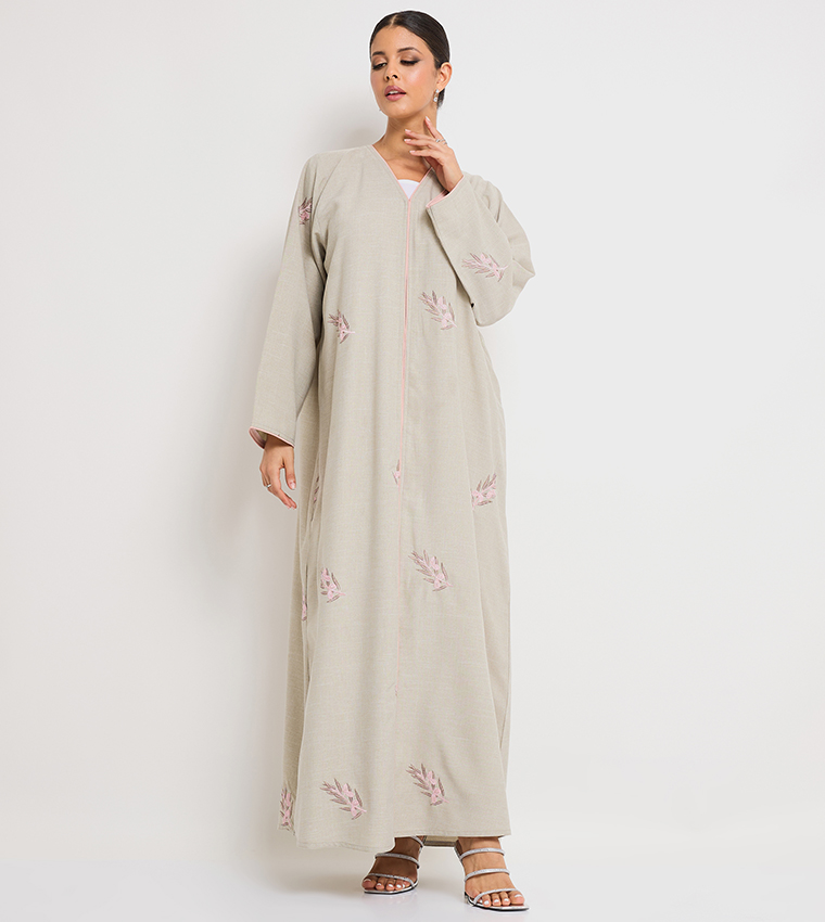 Embroidered Long Sleeves Abaya