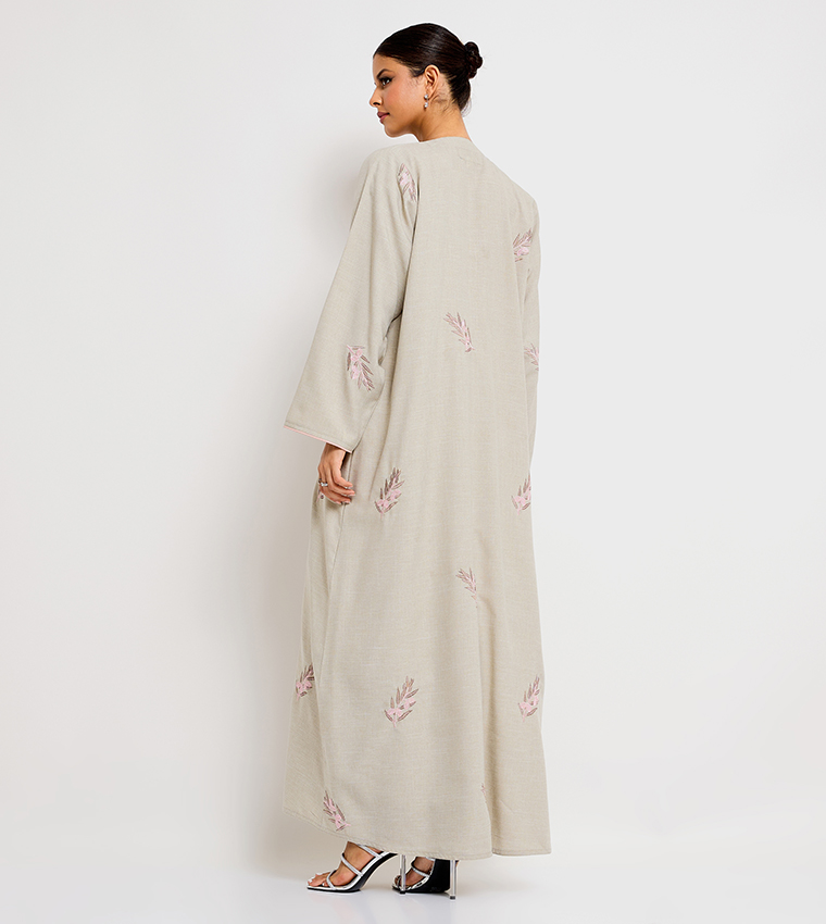 Embroidered Long Sleeves Abaya