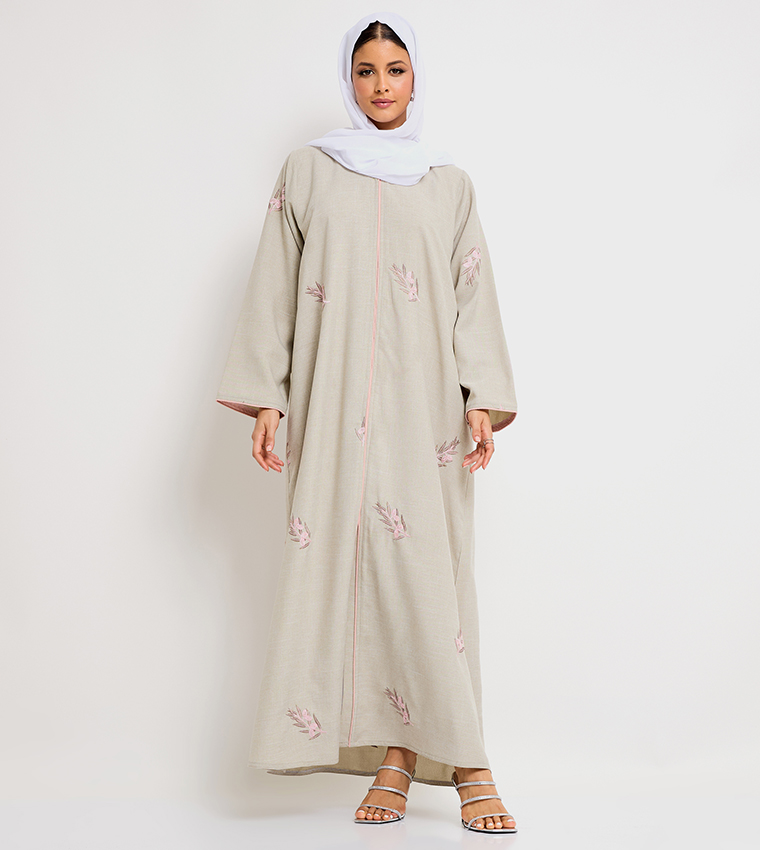 Embroidered Long Sleeves Abaya