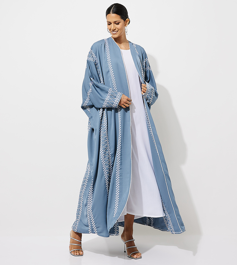 Embroidered Long Sleeves Abaya
