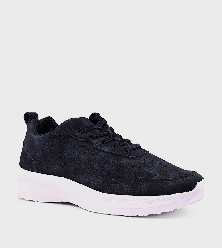 Cut-Out Lace Up Casual Shoes