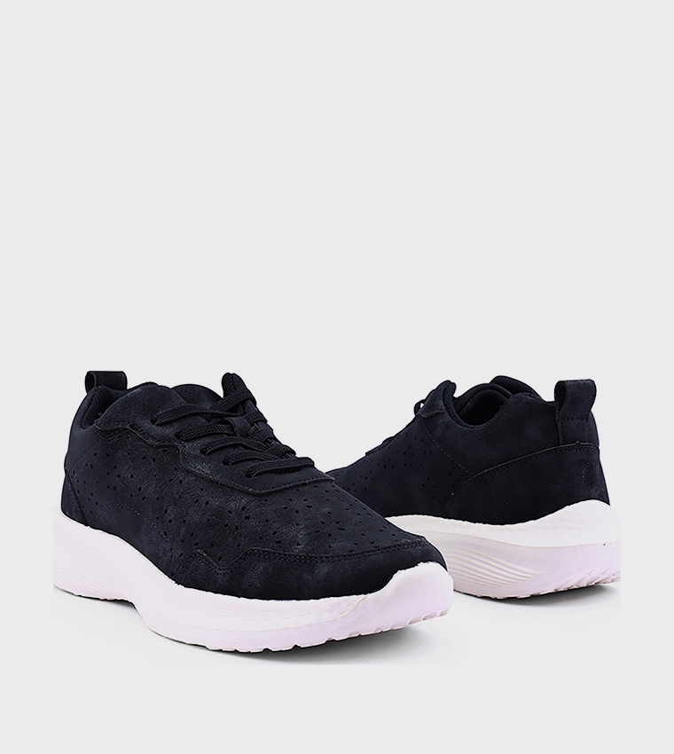 Cut-Out Lace Up Casual Shoes