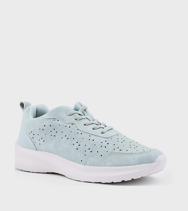 Cut-Out Lace Up Casual Shoes