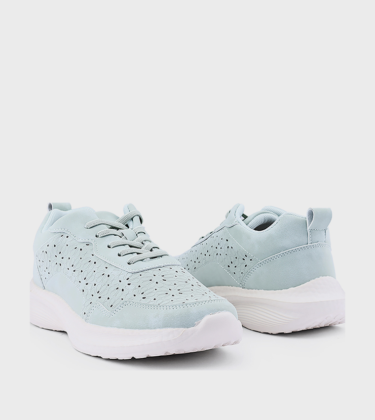 Cut-Out Lace Up Casual Shoes