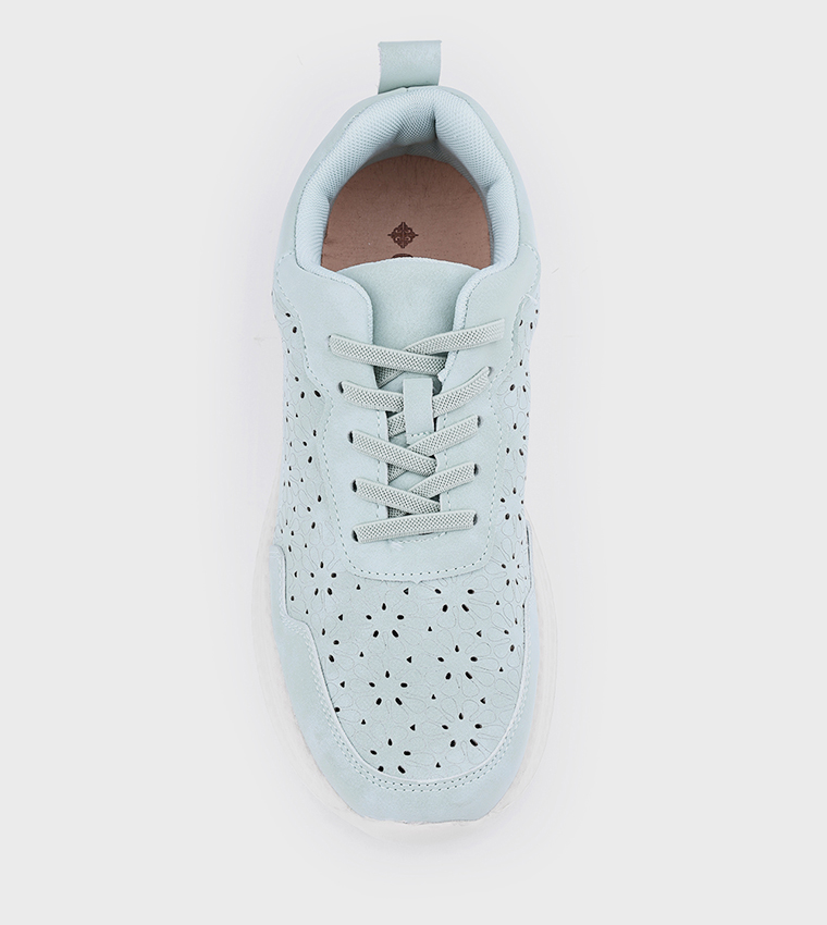 Cut-Out Lace Up Casual Shoes