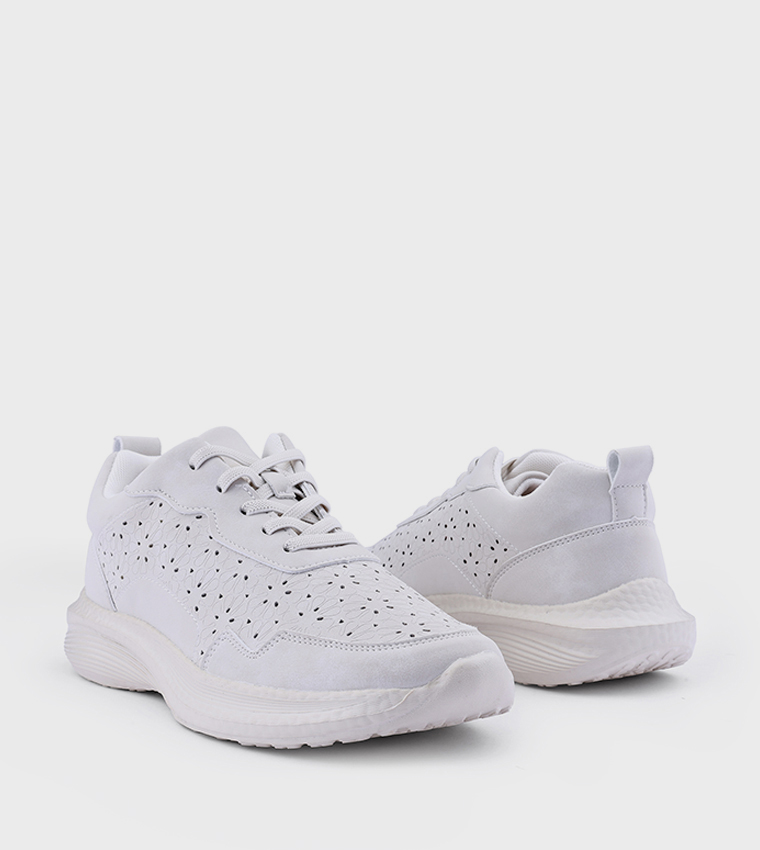 Cut-Out Lace Up Casual Shoes