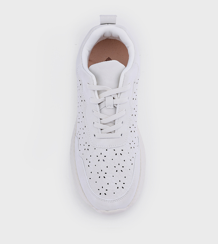 Cut-Out Lace Up Casual Shoes