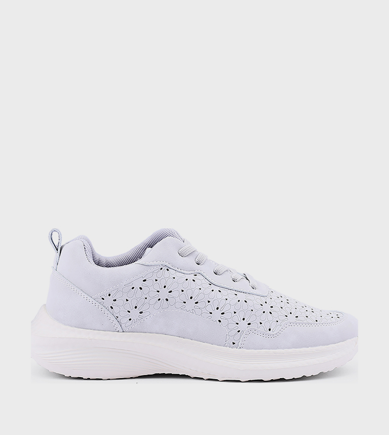 Cut-Out Lace Up Casual Shoes