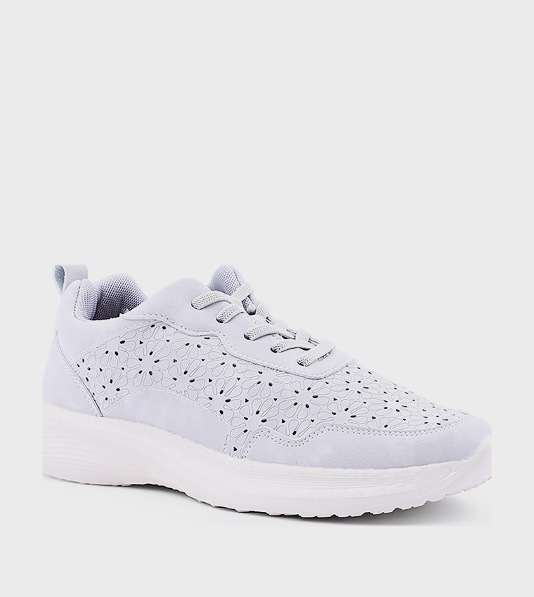 Cut-Out Lace Up Casual Shoes