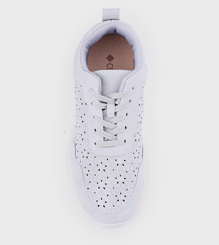 Cut-Out Lace Up Casual Shoes
