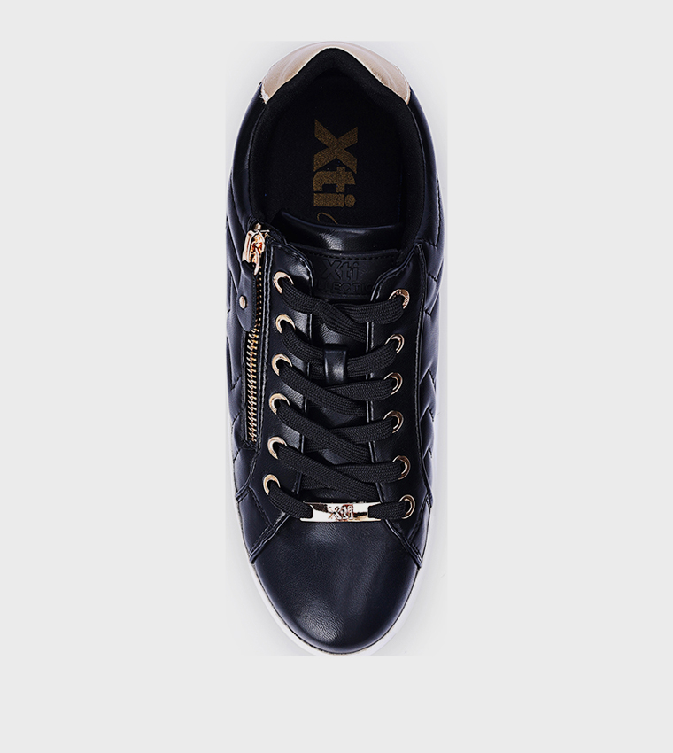 Textured Low-Top Sneakers