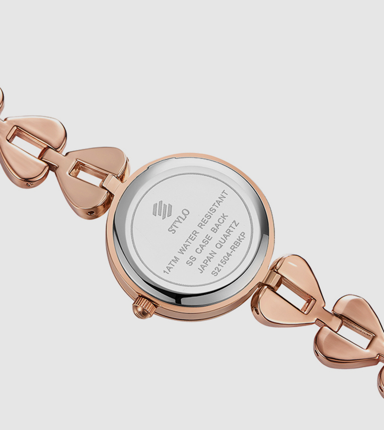 Analog Round Pink Dial Watch