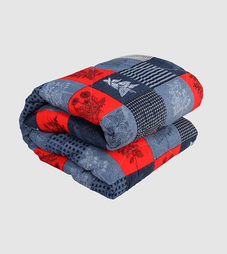 Buy HIS & HERS 3 Piece King Size Floral Comforter Set 420 GSM 190x210