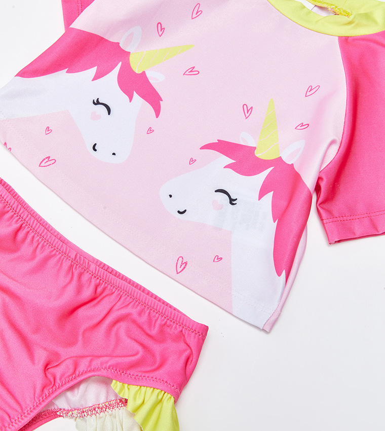 Buy LC Waikiki Baby Girl Top & Bottom Bikini Set In Pink 6thStreet Kuwait