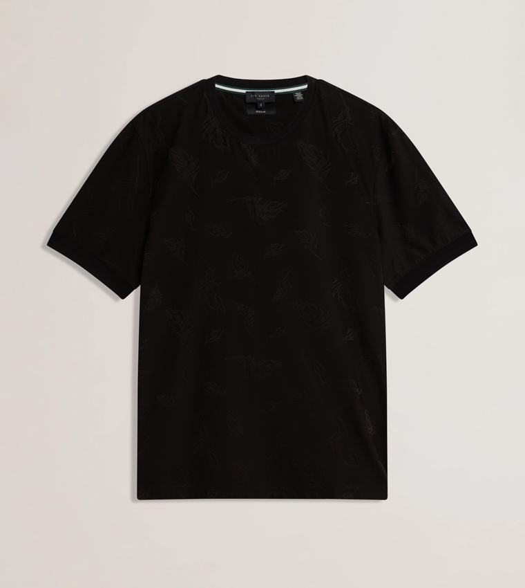 LIPSTO Jacquard Crew Neck T-Shirt
