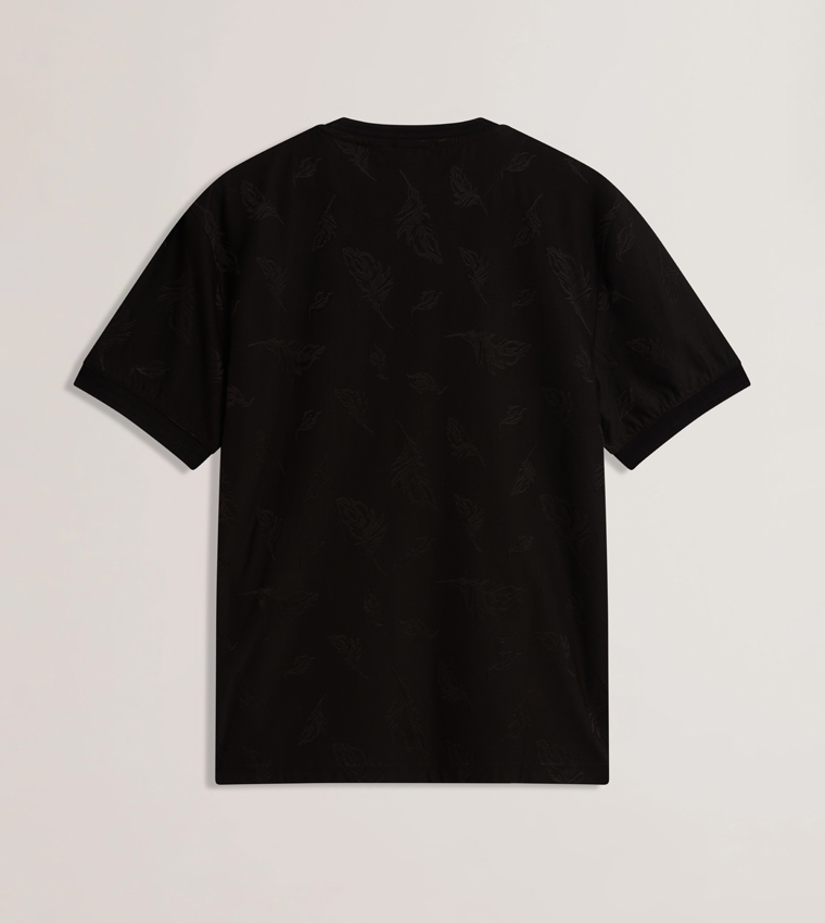 LIPSTO Jacquard Crew Neck T-Shirt