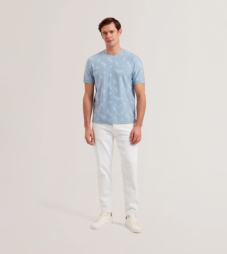 LIPSTO Jacquard Crew Neck T-Shirt