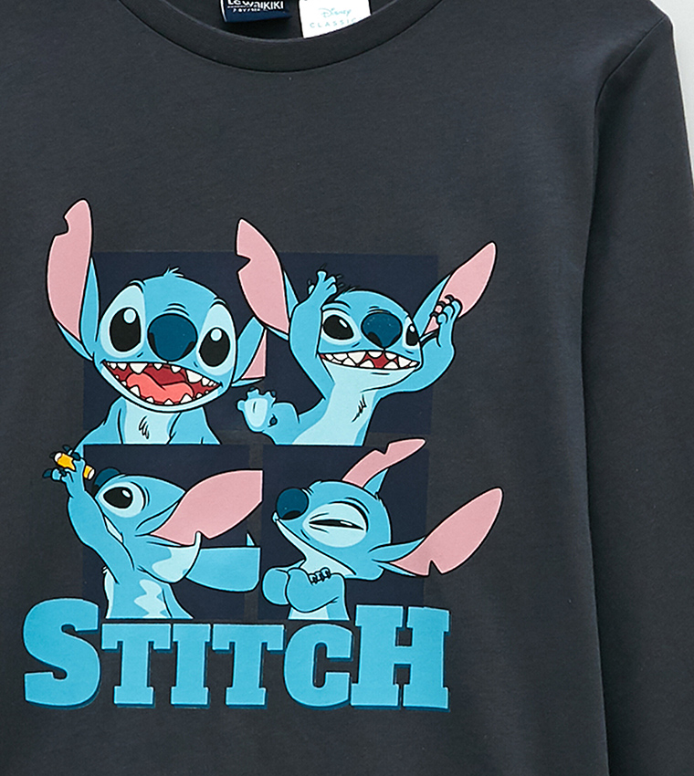 Buy LC Waikiki Boy's Lilo And Stitch Printed Crew Neck Sweatshirt