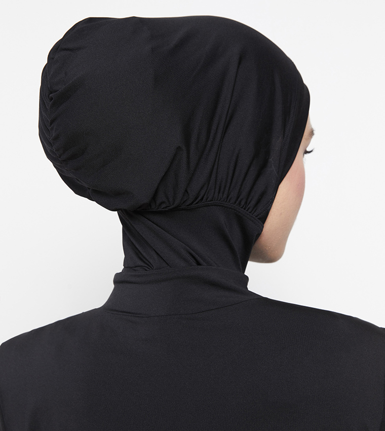 Stand Up Collar Hijab Swimsuit Set