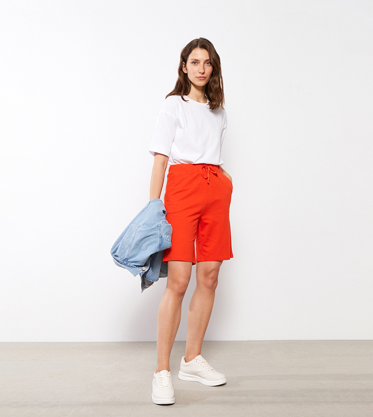 Women's elastic store waist bermuda shorts