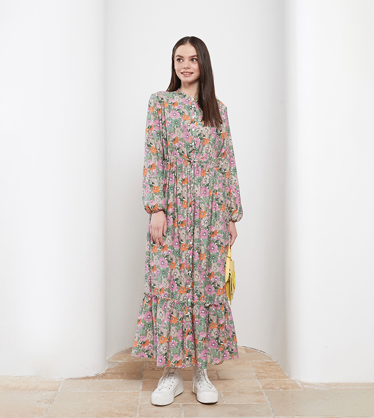 Modest Floral Dress