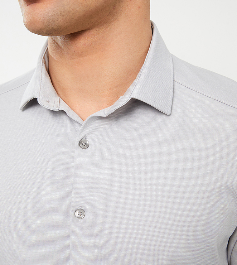 Slim Fit Long Sleeves Oxford Shirt