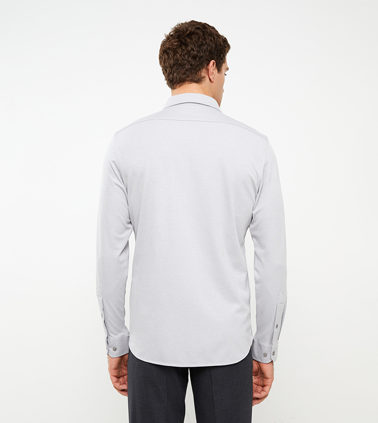 Slim Fit Long Sleeves Oxford Shirt