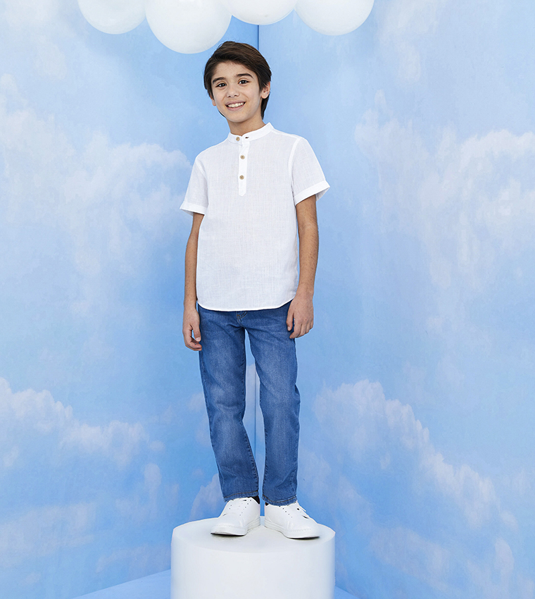 Buy LC Waikiki Boy's Faded Slim Fit Jeans In Indigo 6thStreet UAE