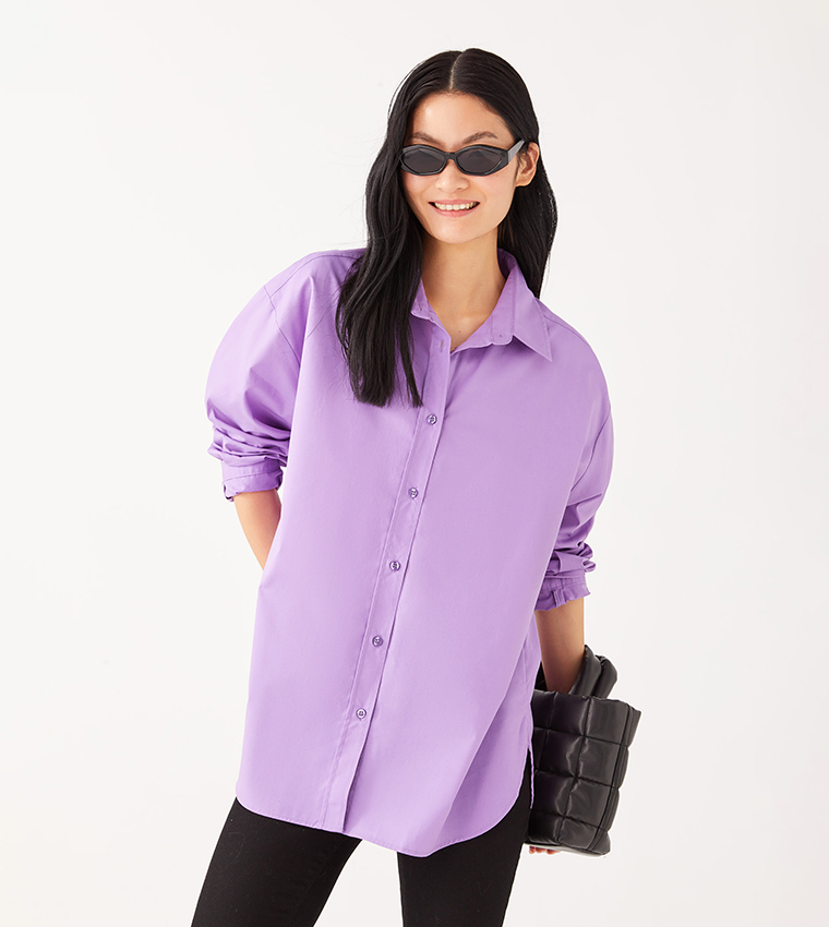 Purple shirt shop for women