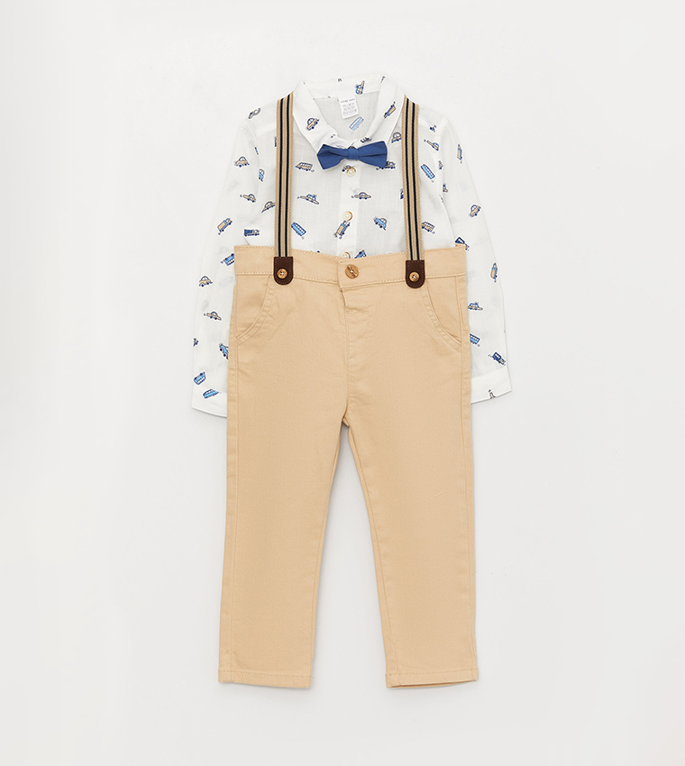 Gymboree baby-boys And Newborn 3 Piece Special Occasion Outfit, Top and  Pant SetPants