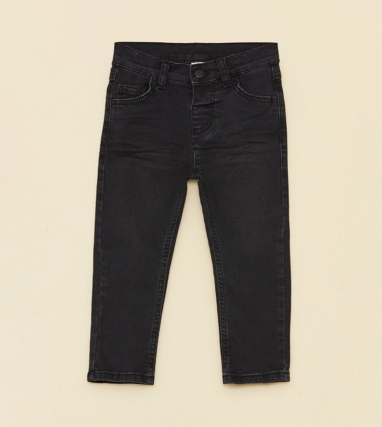 Buy LC Waikiki Boy's Mid Rise Slim Fit Jeans In Black 6thStreet UAE