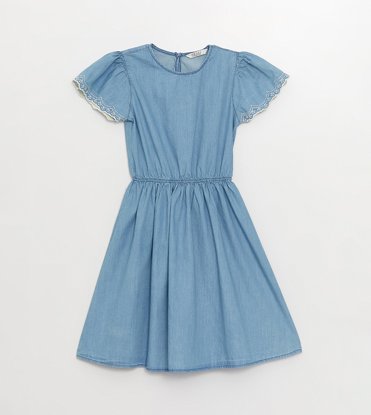 Denim best sale dress kids