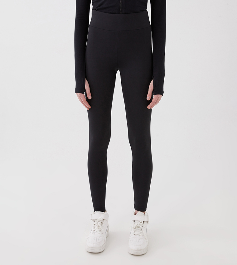 Relaxed Fit Leggings with Elasticated Waist