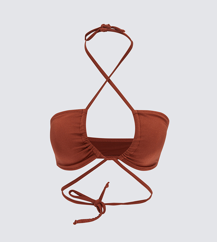 Patterned Padded Bikini Top