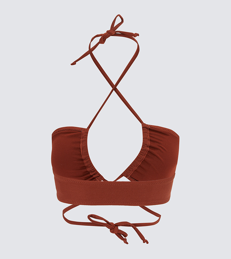 Patterned Padded Bikini Top