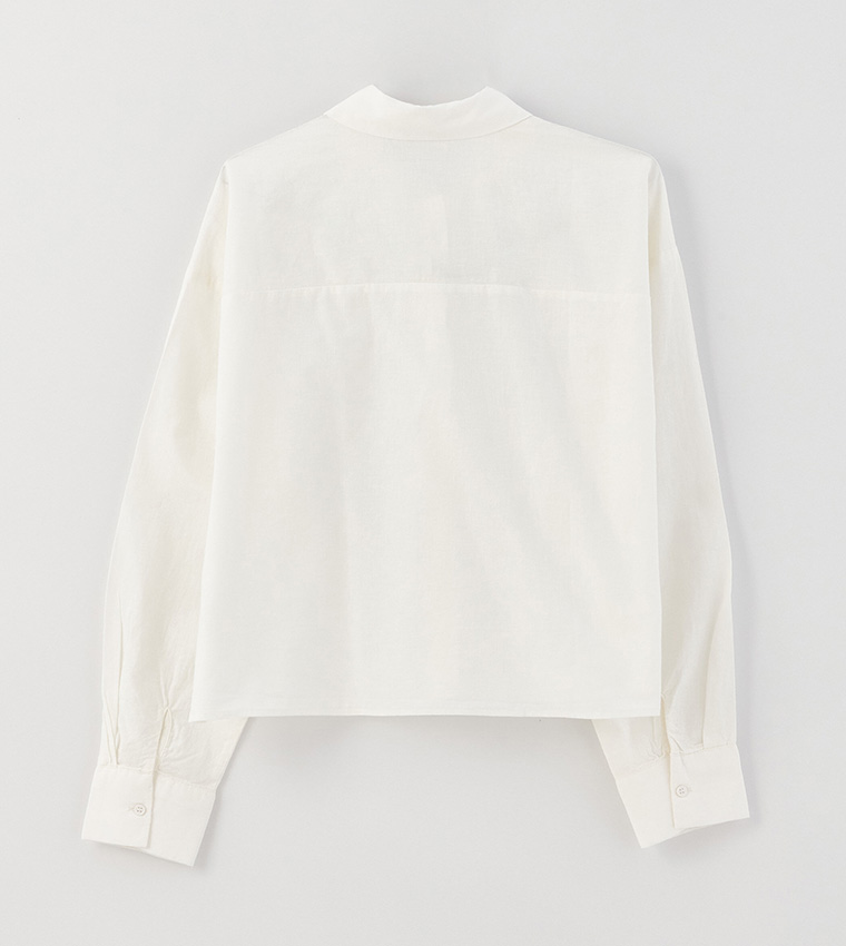 Buy LC Waikiki Solid Long Sleeves Shirt In White